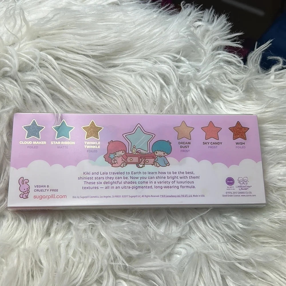 Sugarpill x Little Twin Stars 6 Pan Eye Shadow Palette Limited Edition-Brand New
